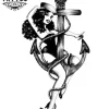 tatouage-ephemere-ancre-feminin-design-elegant tatouage-ephemere-ancre-feminin-design-elegant