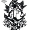 tatouage-ephemere-ancre-fleur-effet-marine-tatouage-ancre tatouage-ephemere-ancre-fleur-effet-marine-tatouage-ancre