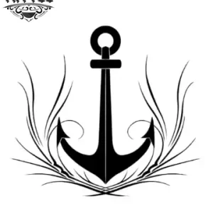 tatouage éphémère ancre marine noire style marin tendance tatouage éphémère ancre marine noire style marin tendance