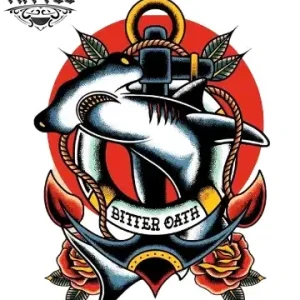 tatouage-ancre-ephemere-marine-old-school-style-vintage tatouage-ancre-ephemere-marine-old-school-style-vintage