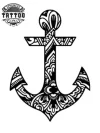 tatouage-ancre-polynesien-ephemere-style-traditionnel tatouage-ancre-polynesien-ephemere-style-traditionnel