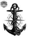 tatouage-ephemere-ancre-rose-des-vents-nautique-durable-facile-poser tatouage-ephemere-ancre-rose-des-vents-nautique-durable-facile-poser