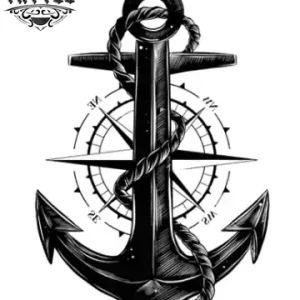tatouage-ephemere-ancre-rose-des-vents-nautique-durable-facile-poser tatouage-ephemere-ancre-rose-des-vents-nautique-durable-facile-poser