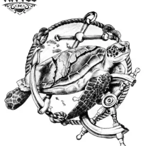 tatouage-ephemere-ancre-tortue-marin-design-unique tatouage-ephemere-ancre-tortue-marin-design-unique