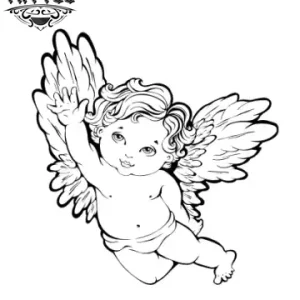 tatouage-ephemere-ange-cherubin-design-temporaire-tatouage-ange