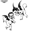 tatouage-ephemere-design-unique-ange-demon tatouage-ephemere-design-unique-ange-demon