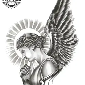 tatouage ephemere ange gardien femme design feminin protecteur tatouage ephemere ange gardien femme design feminin protecteur