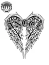 tatouage ephemere ange gothique style temporaires tatouage ephemere ange gothique style temporaires