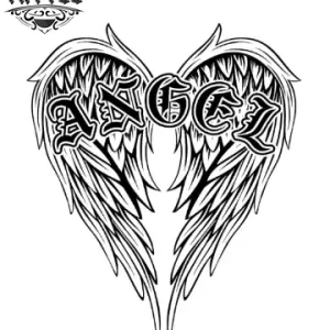 tatouage ephemere ange gothique style temporaires tatouage ephemere ange gothique style temporaires