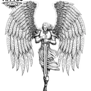 tatouage-ephemere-ange-michael-design-unique tatouage-ephemere-ange-michael-design-unique