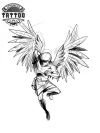 tatouage-ephemere-ange-stylise-motifs-temporaires-angel-tatouage-ANGE