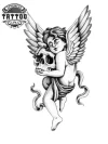 tatouage-ephemere-ange-tete-de-mort-design-unique-mystique tatouage-ephemere-ange-tete-de-mort-design-unique-mystique