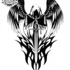 tatouage-ephemere-ange-tribal-design-mystique tatouage-ephemere-ange-tribal-design-mystique