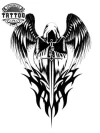 tatouage-ephemere-ange-tribal-design-mystique tatouage-ephemere-ange-tribal-design-mystique