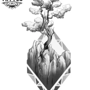 tatouage arbre ephemere bonsai design nature inspire