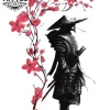 tatouage arbre cerisier japonais temporaire élégant éphémère
