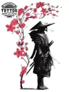 tatouage arbre cerisier japonais temporaire élégant éphémère