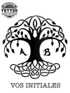 tatouage-arbre-ephemere-personnalise-avec-initiale-design-unique tatouage-arbre-ephemere-personnalise-avec-initiale-design-unique