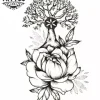 tatouage-ephemere-arbre-et-fleurs-design-unique-tatouage-arbre tatouage-ephemere-arbre-et-fleurs-design-unique-tatouage-arbre