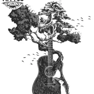 tatouage éphémère arbre guitare design musique arbre tatouage éphémère arbre guitare design musique arbre