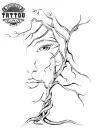 tatouage arbre ephemere femme nature elegante tatouage arbre ephemere femme nature elegante