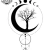 tatouage-ephemere-arbre-lune-design-naturel-elegant