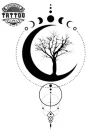 tatouage-ephemere-arbre-lune-design-naturel-elegant