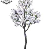 tatouage éphémère arbre magnolia floral