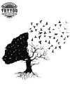 tatouage ephemere arbre et oiseau design naturel tatouage ephemere arbre et oiseau design naturel