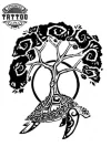 tatouage arbre polynésien éphémère design temporaire tatouage arbre polynésien éphémère design temporaire