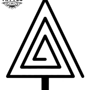 tatouage éphémère arbre triangle design temporaire artistique tatouage éphémère arbre triangle design temporaire artistique
