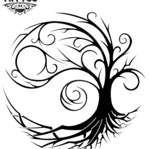 Tatouage arbre éphémère tribal naturel résistant peau Tatouage arbre éphémère tribal naturel résistant peau