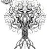 tatouage éphémère arbre viking runique durable tatouage éphémère arbre viking runique durable