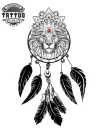 tatouage-ephemere-attrape-reves-lion-design-temporaire-unique