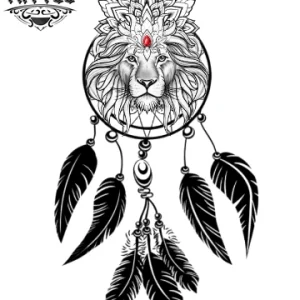 tatouage-ephemere-attrape-reves-lion-design-temporaire-unique tatouage-ephemere-attrape-reves-lion-design-temporaire-unique