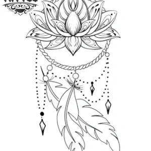 tatouage ephemere attrape reves fleur de lotus art corporel temporaire tatouage ephemere attrape reves fleur de lotus art corporel temporaire