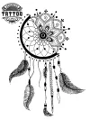 tatouage ephemere attrape reves mandala design mystique tatouage ephemere attrape reves mandala design mystique