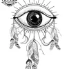 tatouage-ephemere-attrape-reves-oeil-protecteur-design-unique tatouage-ephemere-attrape-reves-oeil-protecteur-design-unique