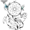 tatouage ephemere attrape reves papillon enchanteur tatouage ephemere attrape reves papillon enchanteur