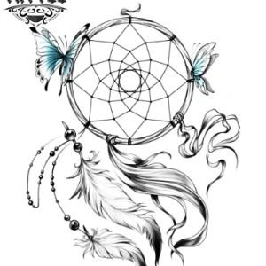 tatouage ephemere attrape reves papillon enchanteur tatouage ephemere attrape reves papillon enchanteur