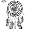 tatouage ephemere attrape reves rose design fleur encre temporaire durable tatouage ephemere attrape reves rose design fleur encre temporaire durable