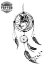 tatouage ephemere attrape reves tete de loup tendance unique tatouage ephemere attrape reves tete de loup tendance unique