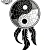 tatouage-ephemere-attrape-reves-yin-yang-design-temporaire-style-unique