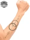 tatouage-avant-bras-ephemere-2-cercles-geometriques