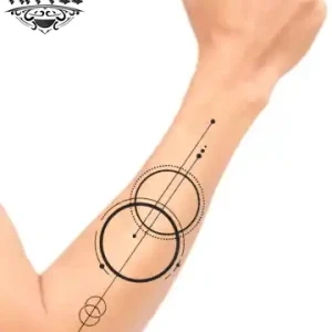 tatouage-avant-bras-ephemere-2-cercles-geometriques tatouage-avant-bras-ephemere-2-cercles-geometriques