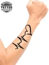 tatouage-ephemere-avant-bras-motif-battement-de-coeur tatouage-ephemere-avant-bras-motif-battement-de-coeur