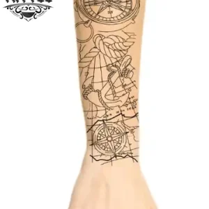 tatouage-avant-bras-boussole-ephemere-durable-elegant tatouage-avant-bras-boussole-ephemere-durable-elegant