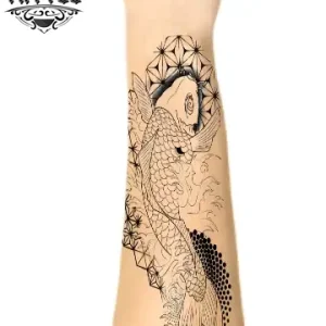 tatouage-avant-bras-ephemere-carpe-koi tatouage-avant-bras-ephemere-carpe-koi