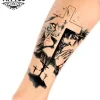 tatouage avant bras ephemere croix spirituelle design religieux tatouage avant bras ephemere croix spirituelle design religieux