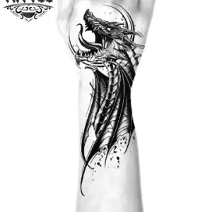 tatouage-avant-bras-ephemere-dragon-realiste-durable tatouage-avant-bras-ephemere-dragon-realiste-durable